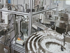 स्थिर संचालन स्वचालित दूध टोपी हेलीकाप विधानसभा मशीन के लिए सटीक स्थिति